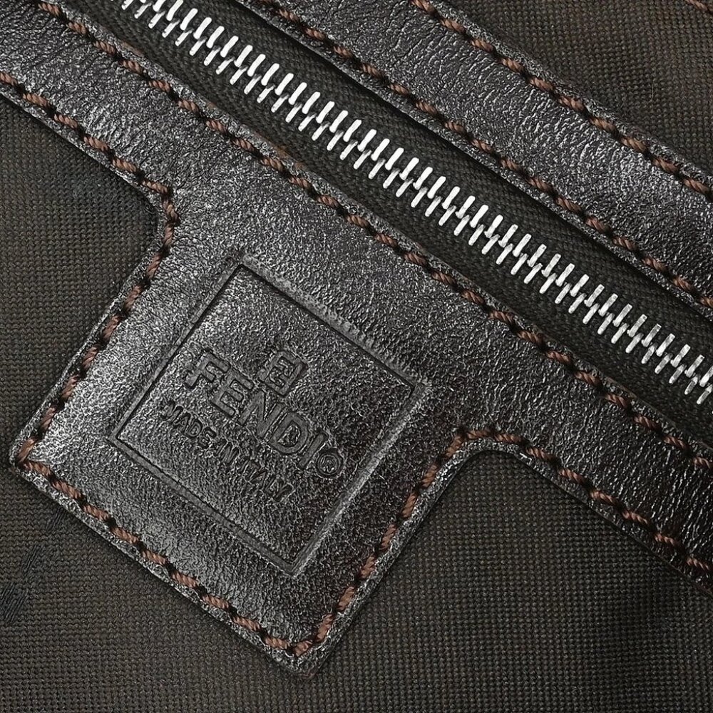 Fendi Brown Canvas Zucca Mamma Baguette Handbag 2308-26325-008 155331 - Picture 10 of 10